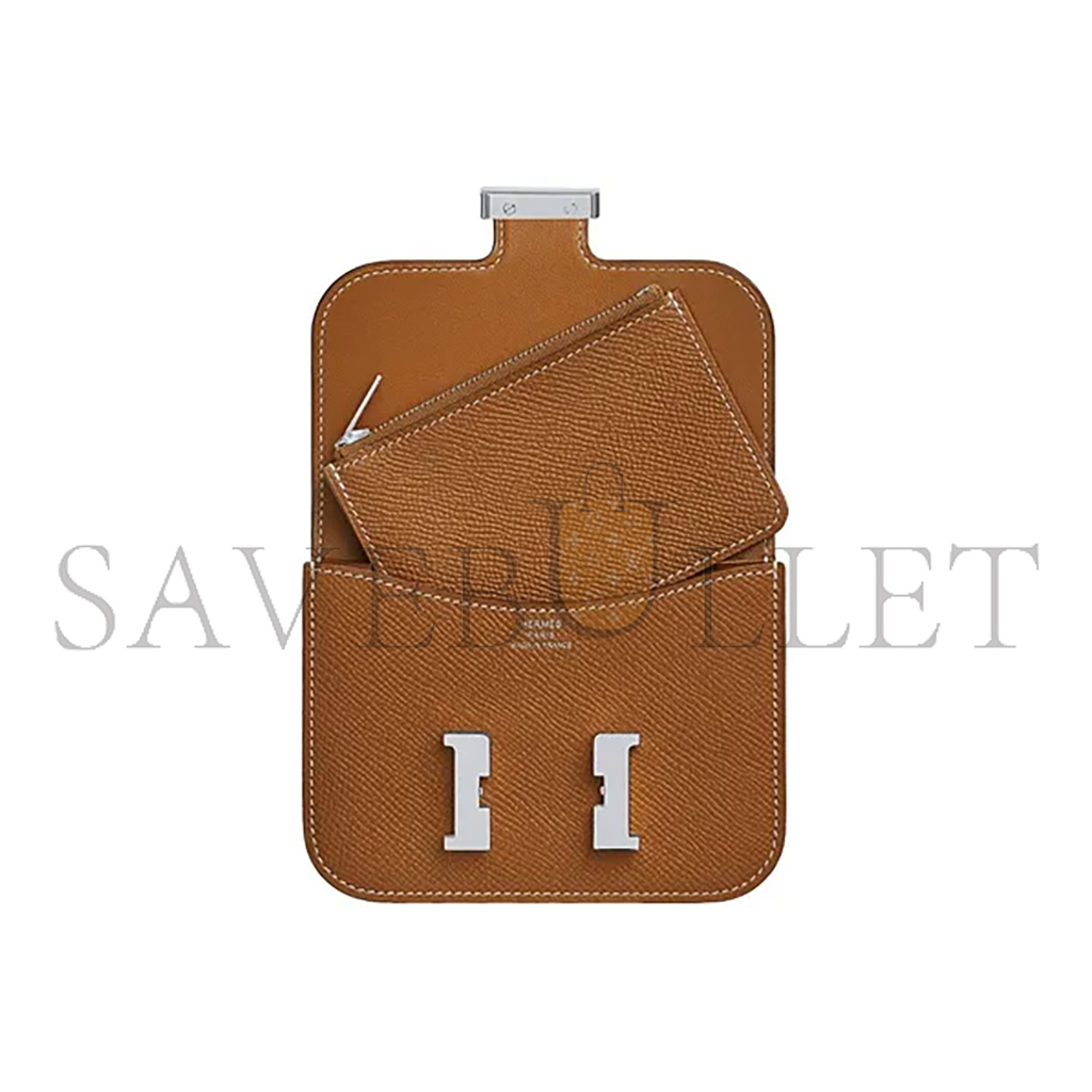 H**mes master constance slim wallet epsom h082060ck37(12.4*10.2*3cm)